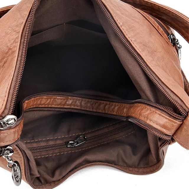 Vintpack - sac à dos en cuir avec goujons - Idéal pour l'école et les voyages - Détails de voyage - Compact