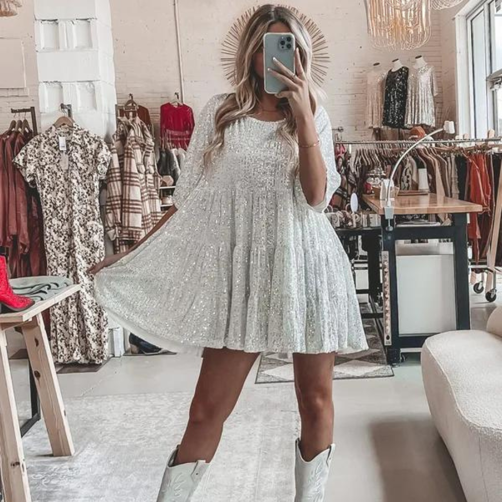 Sophie - El mejor vestido de fiesta brillante y elegante 