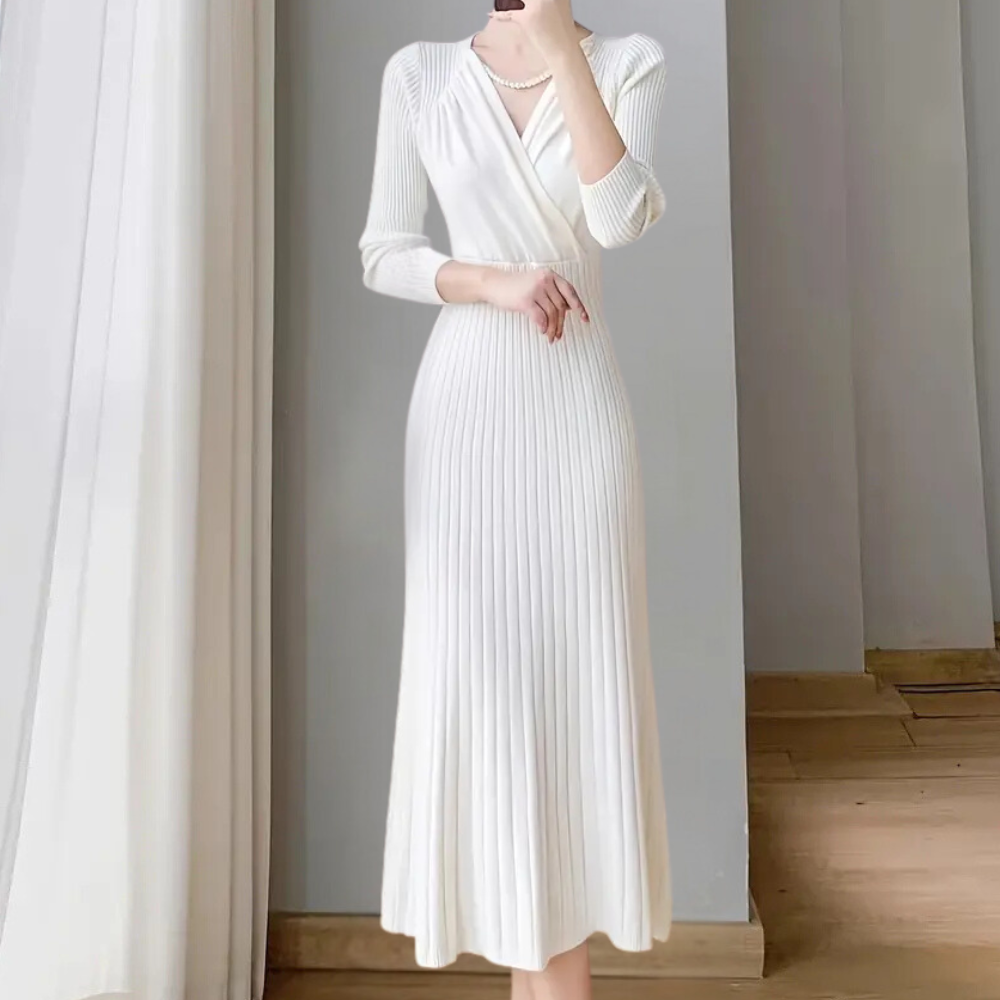 ARWENA - Elegante vestido de punto para mujer
