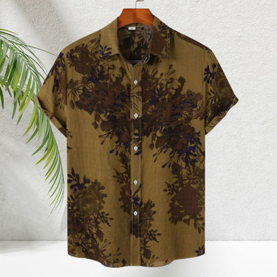 Urbano - Chemise d'été confortable à fleurs pour homme