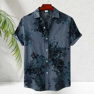 Urbano - Chemise d'été confortable à fleurs pour homme