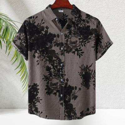 Urbano - Chemise d'été confortable à fleurs pour homme