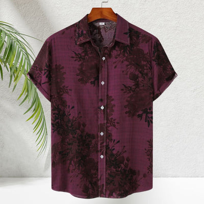 Urbano - Chemise d'été confortable à fleurs pour homme