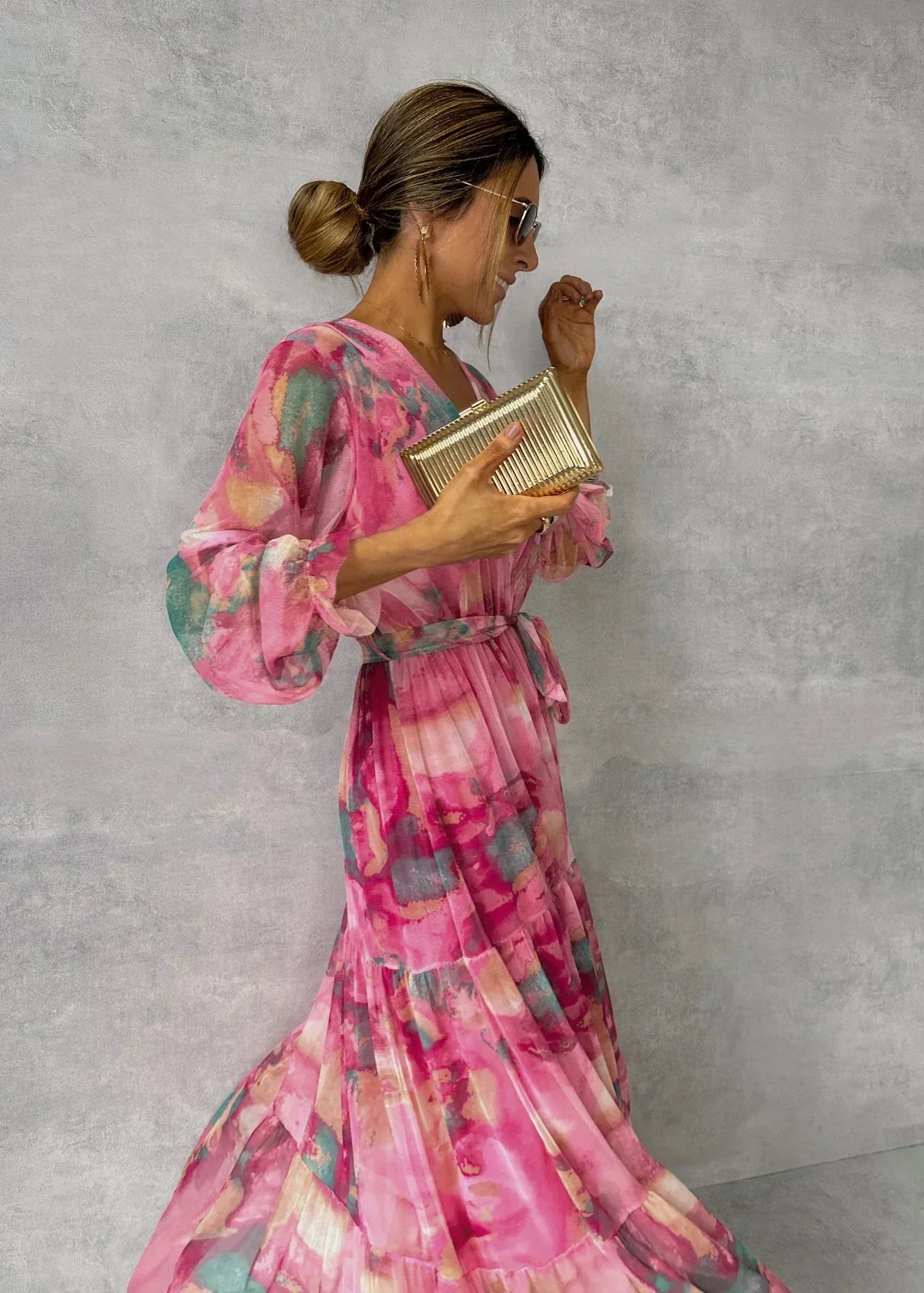 Abito estivo a maniche lunghe da donna - Moda moderna e casual
