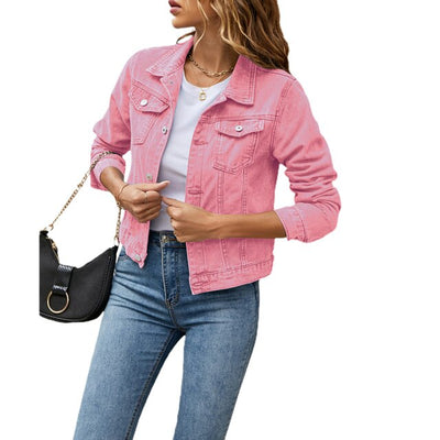 Chaqueta de mezclilla de algodón - Mujer