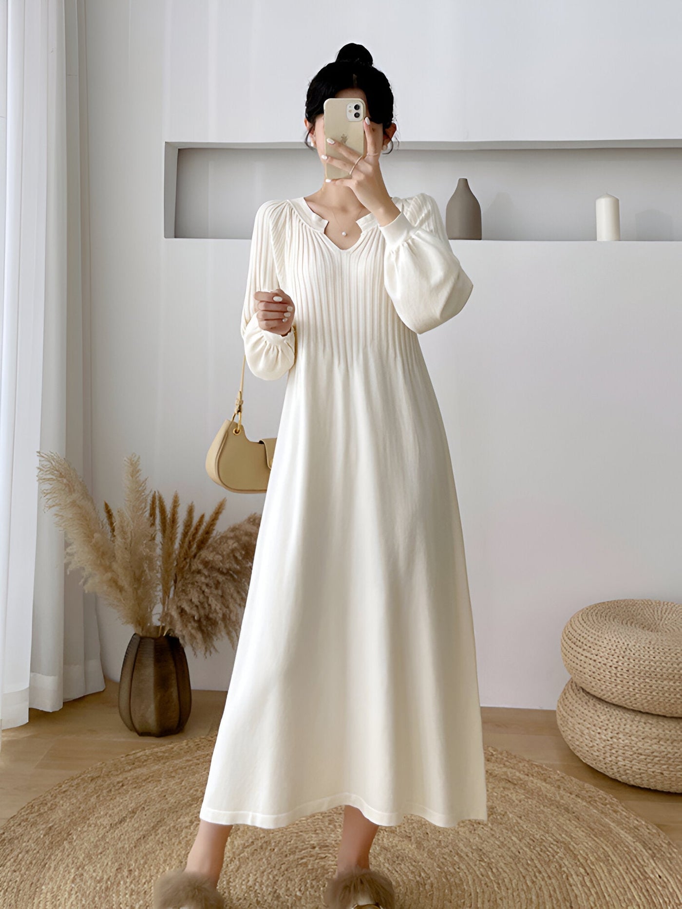 Abito da donna in maglia per l'autunno e l'inverno | Perfetto per la primavera/estate