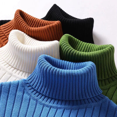 Maglia dolcevita da uomo in lana merino - Wyatt