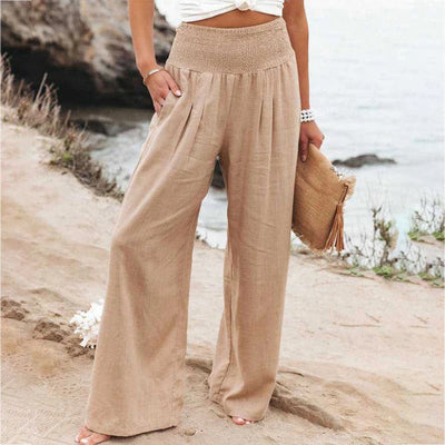 Pantalon d'été fluide pour femme