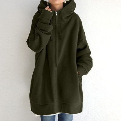 Accogliente maglione invernale con ampio cappuccio - Cassandra