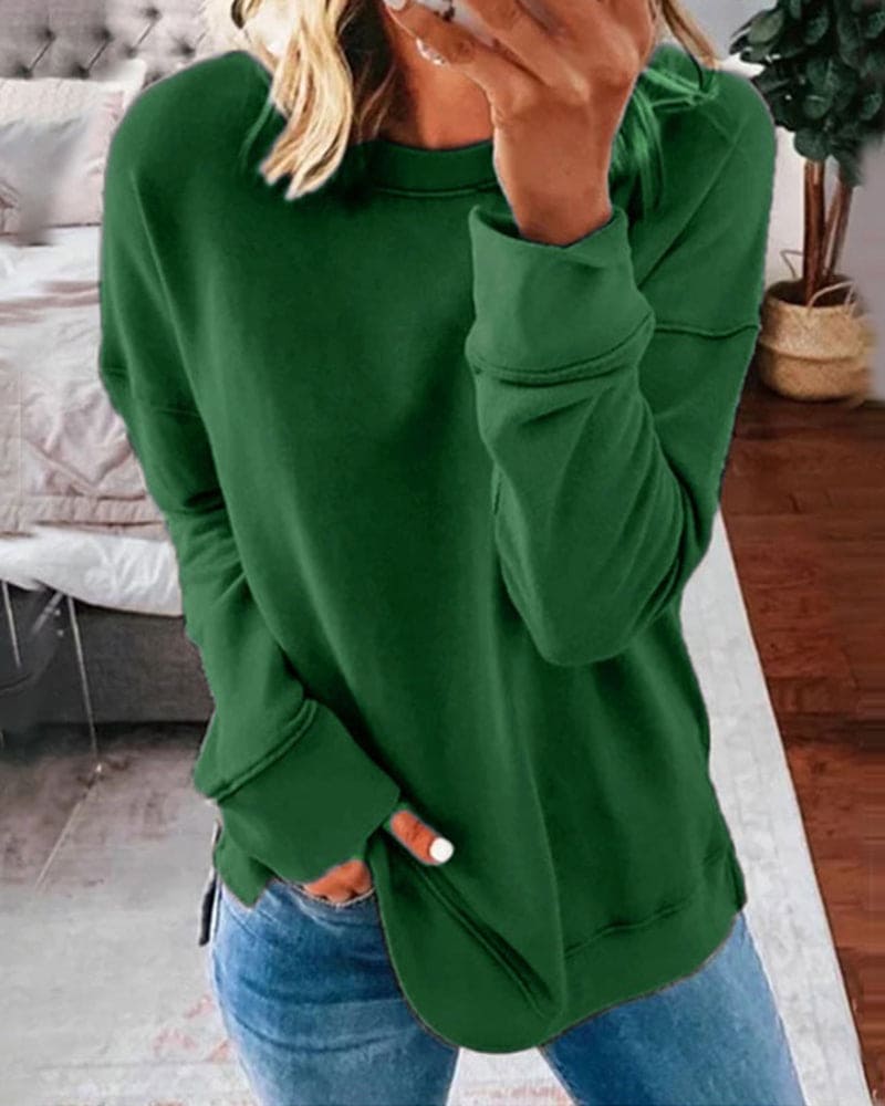 Sudadera clásica de mujer: suave y cómoda.