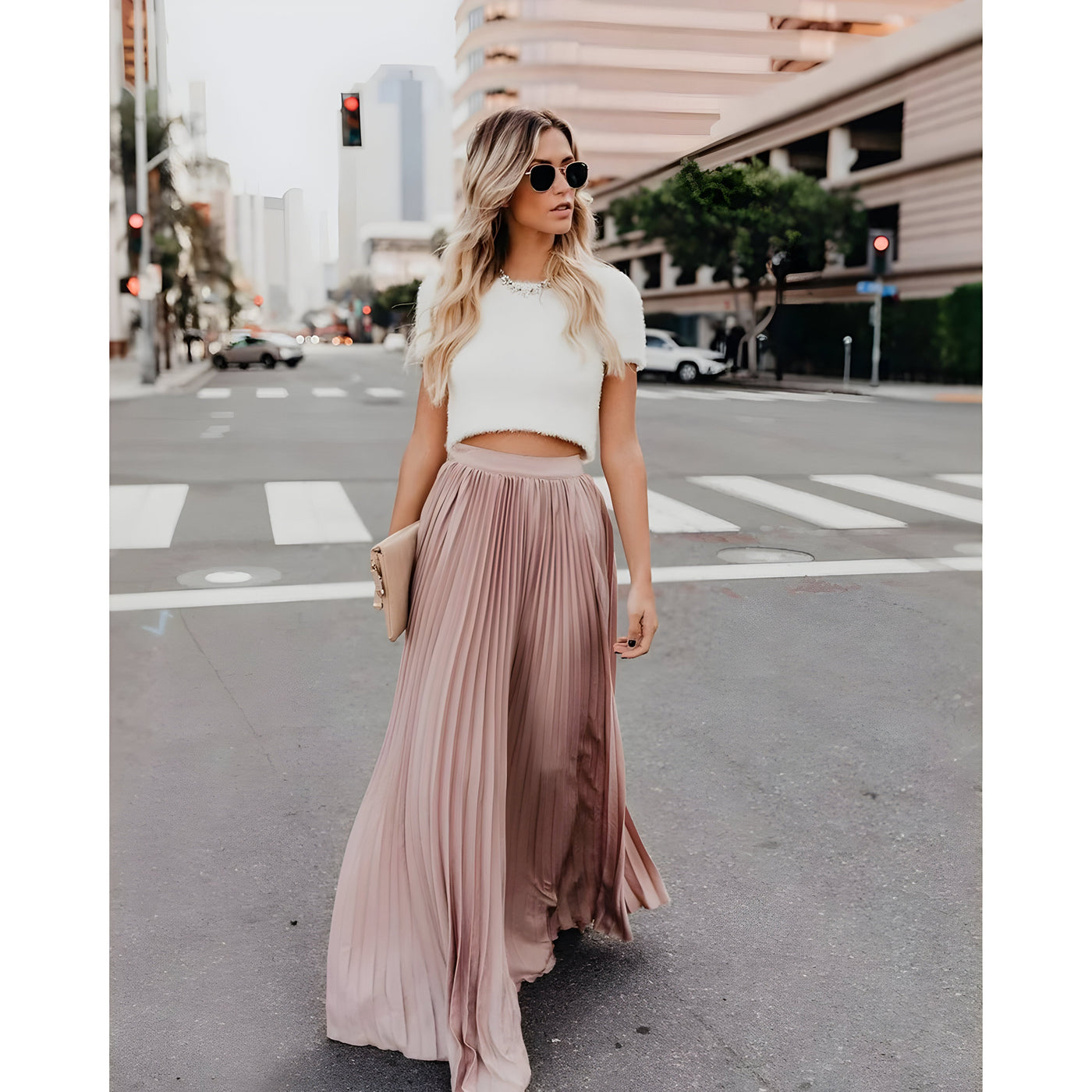 Yasmin - Moda donna Gonna lunga casual