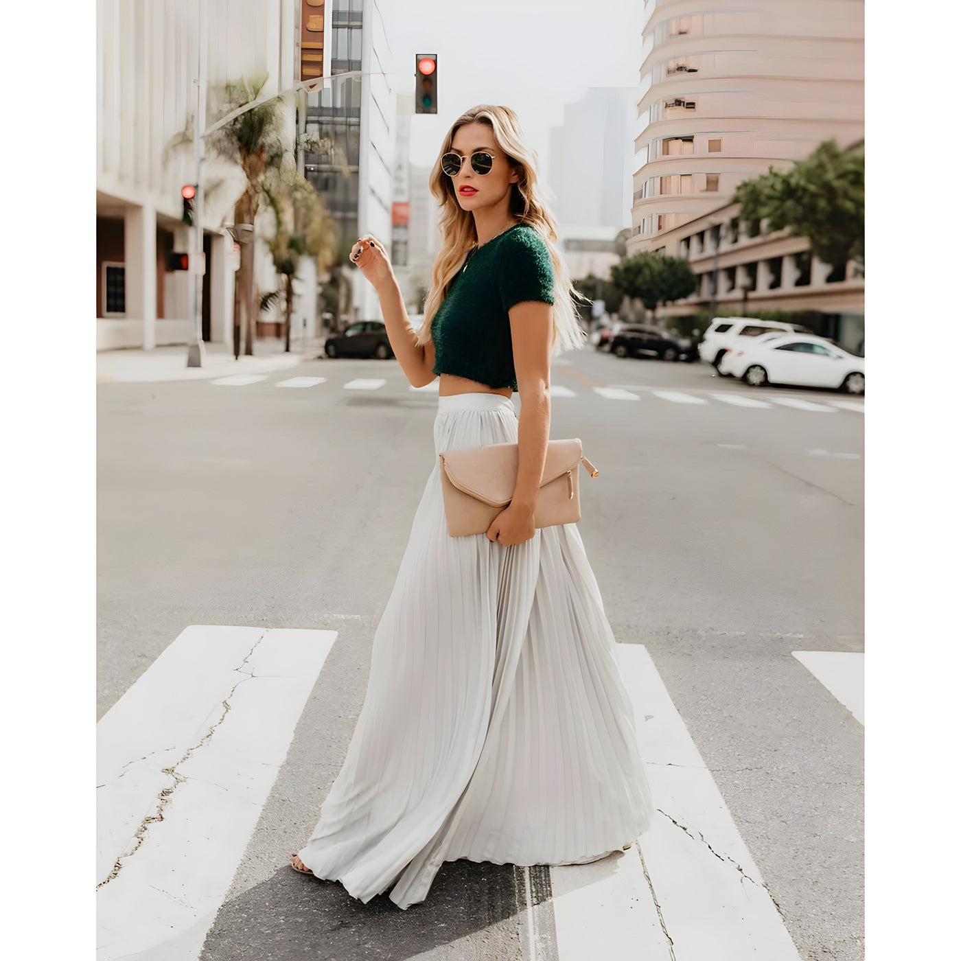 Yasmin - Moda donna Gonna lunga casual