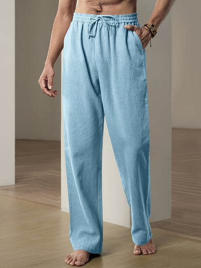 Pantalon décontracté à cordon pour homme