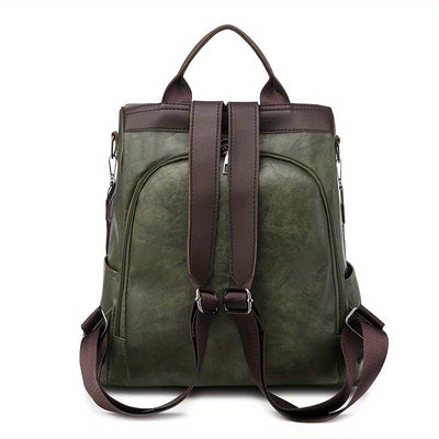 Sac à dos pour femme en cuir PU vegan au design sûr