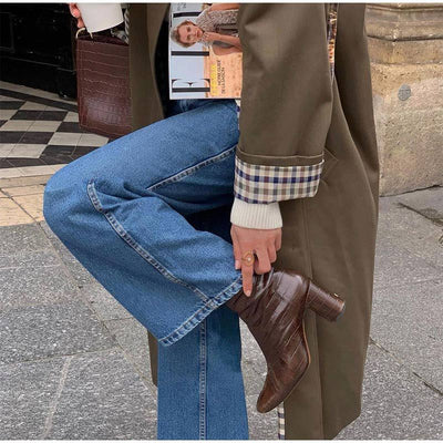 Trench lungo ed elegante da donna - Khaki