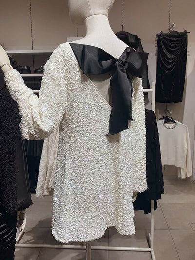 Adank - Vestido con pajarita