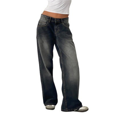 Jasmine - Pantalon large en jean pour femme