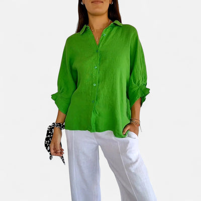 Old Monarchy | Chemise d'été en lin pour femme : grâce naturelle et élégance respirante