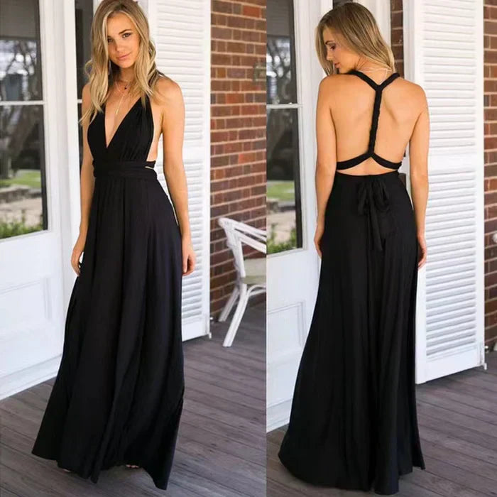 Elegante vestido cruzado de punto - Zara
