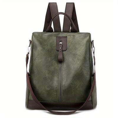 Sac à dos pour femme en cuir PU vegan au design sûr