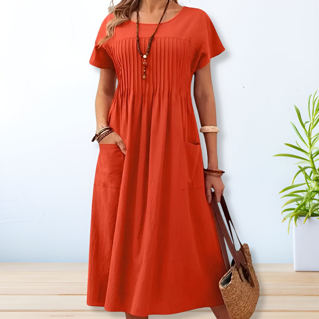 Mujer - Vestido cómodo - Tejido suave - Estilo casual - Perfecto para uso diario