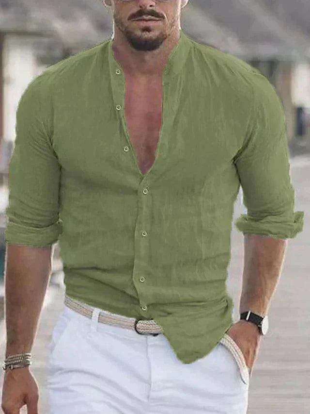 Chemise en lin pour homme - légère et respirante pour l'été