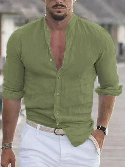 Chemise en lin pour homme - légère et respirante pour l'été