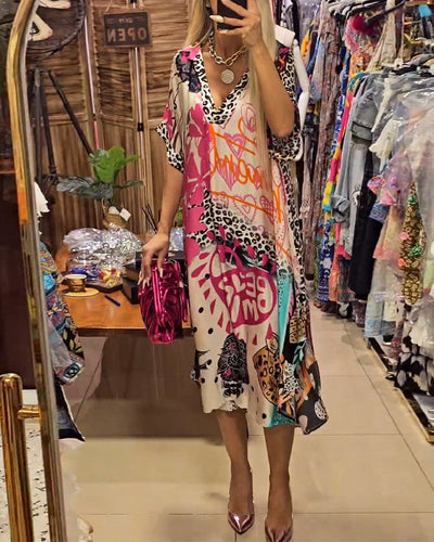 Janne | Vestido informal con cuello en V
