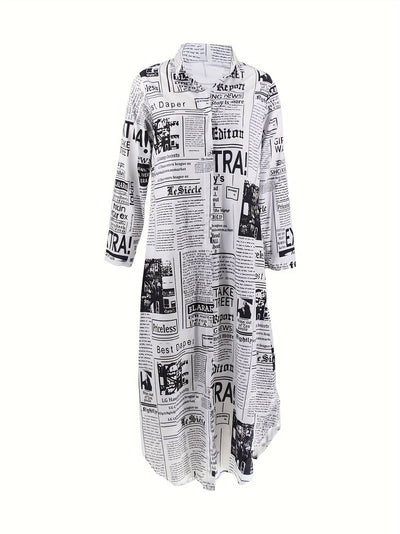 Evadne - Vestido camisero de mujer único y moderno