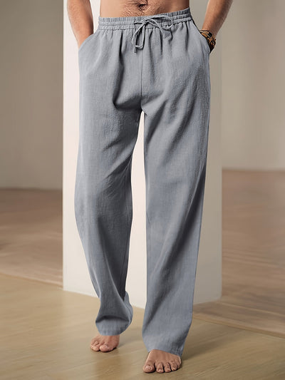 Pantalon décontracté à cordon pour homme