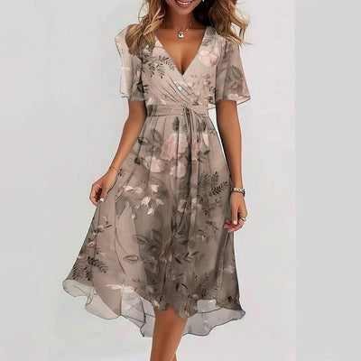 Lin | Robe midi fleurie tendance