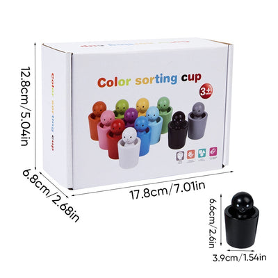 Tazza Montessori per la selezione dei colori