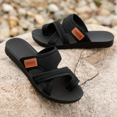 Casie - Sandalias sin cordones de malla perforada