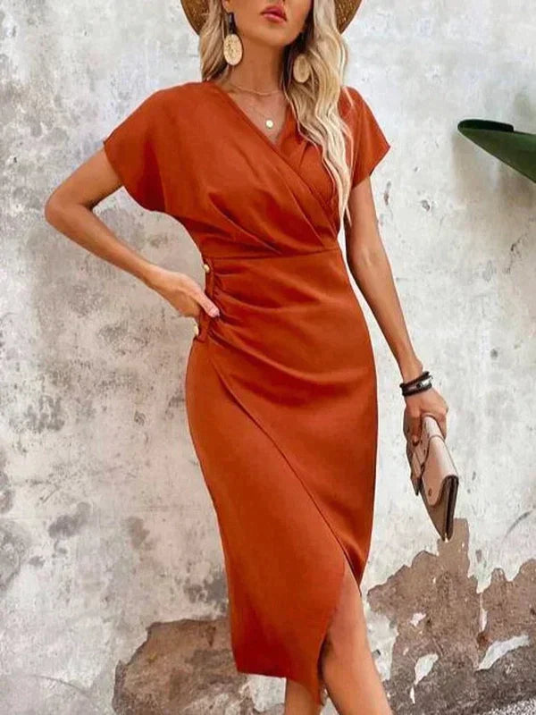Abito midi Bo | Chic con scollo a V