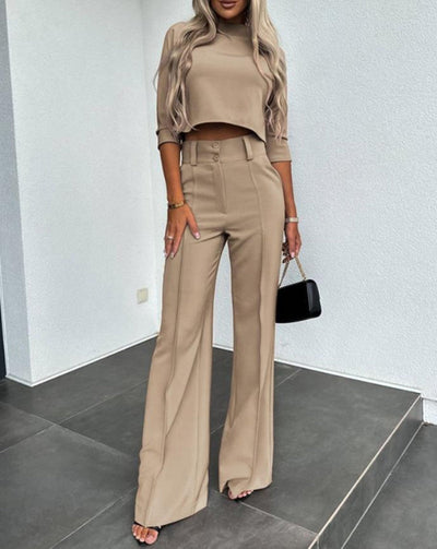 Elegante conjunto de dos piezas para mujer