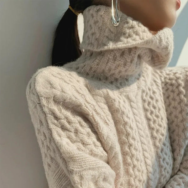 Calda polo a collo alto da donna | Perfetta per l'autunno/inverno