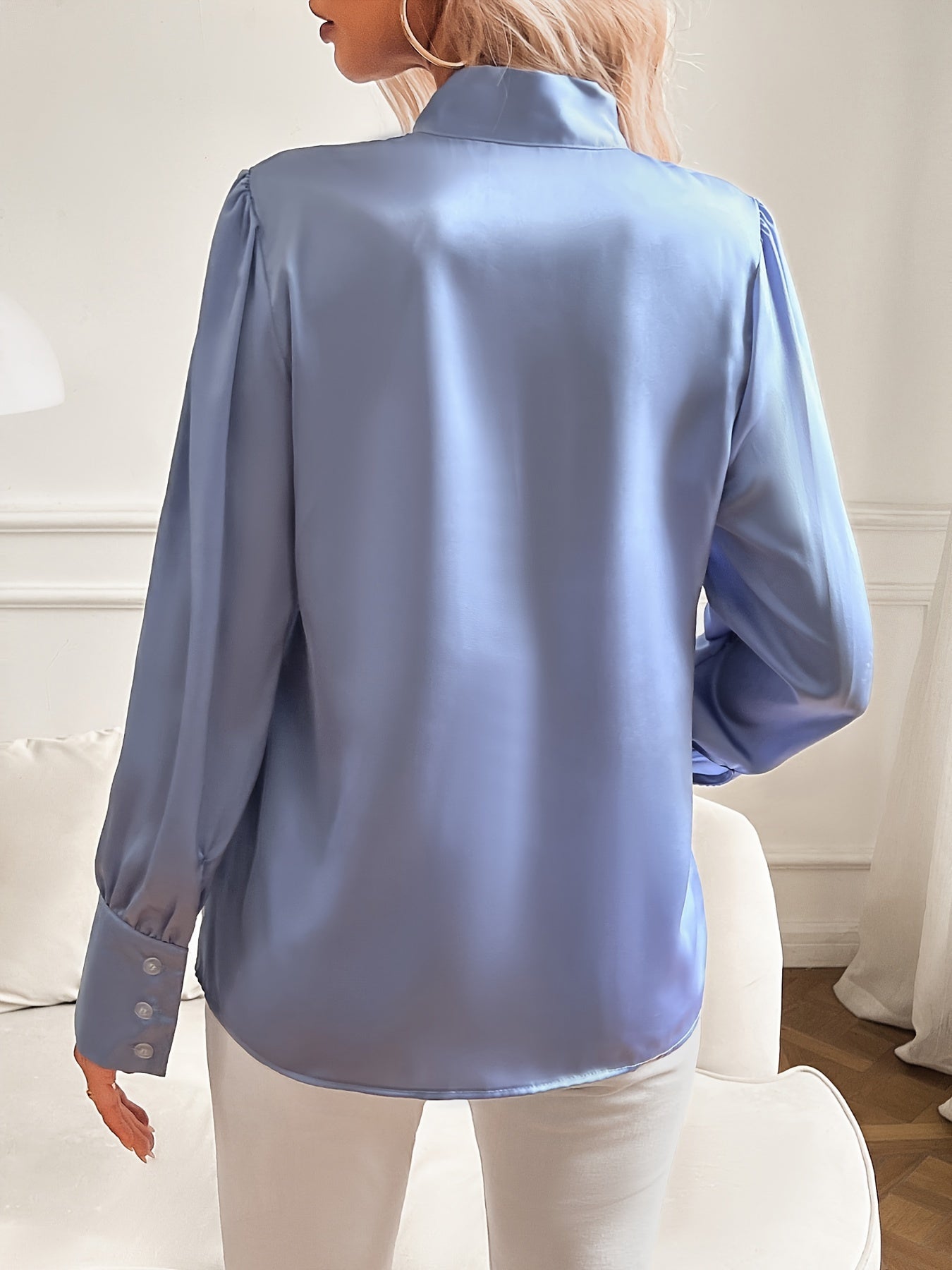 Chemisier à col noué | Polyester | Style femme