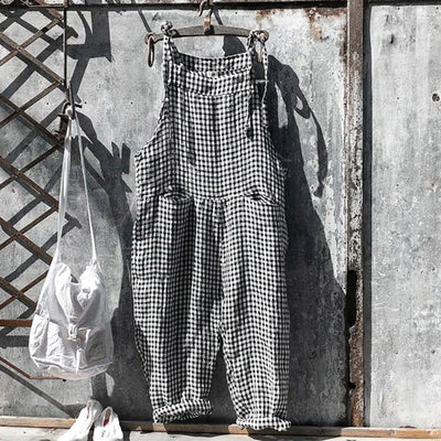 Tuta da donna a righe larghe e vintage ideale per l'estate