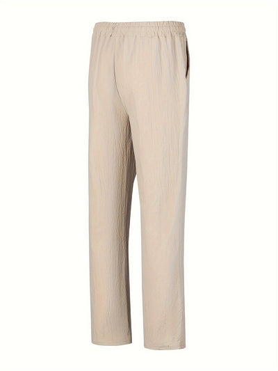Pantalon décontracté à cordon pour homme