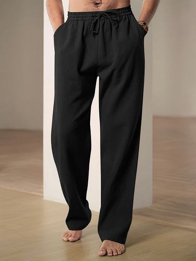 Pantalon décontracté à cordon pour homme