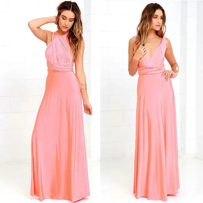 Elegante vestido cruzado de punto - Zara