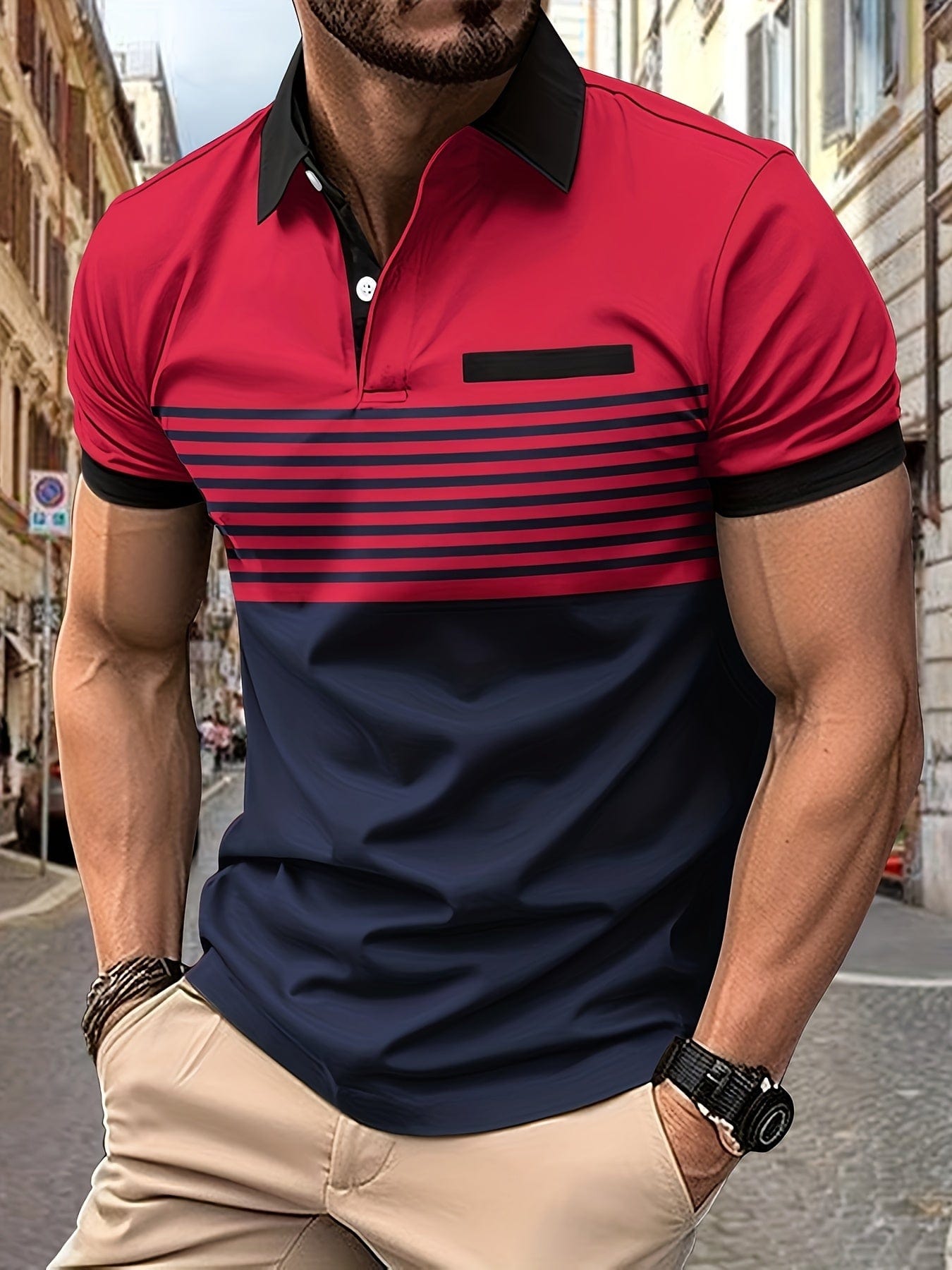 Polo de verano a rayas para hombre | Louis