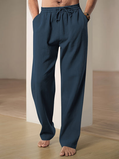 Pantalon décontracté à cordon pour homme