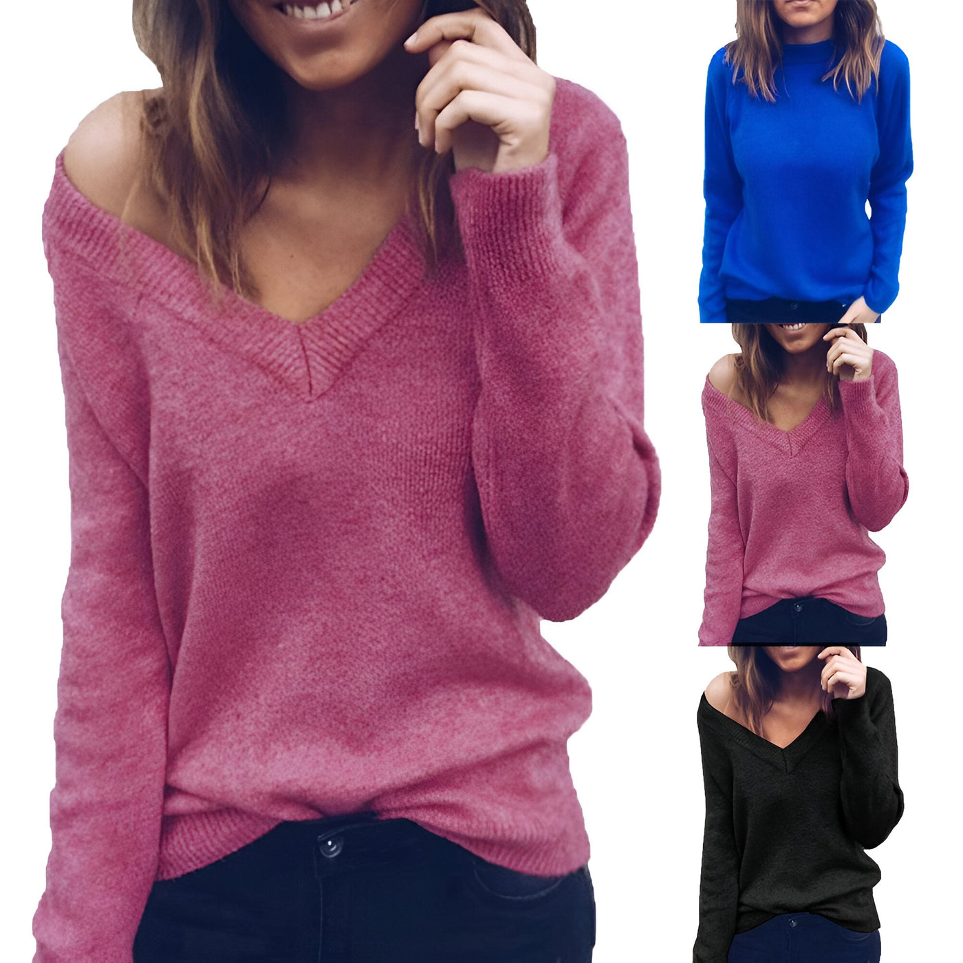 Top ajustado con cuello en V para mujer: perfecto para todas las estaciones