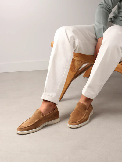 Lucenzo | Zapatos de ante sin cordones - Casuales y cómodos - Zapatos de hombre