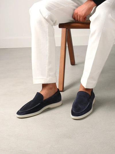 Lucenzo | Zapatos de ante sin cordones - Casuales y cómodos - Zapatos de hombre