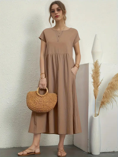 Emberly - Vestido casual y cómodo para mujer