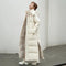 Abrigo de invierno para mujer elegante y resistente al viento.