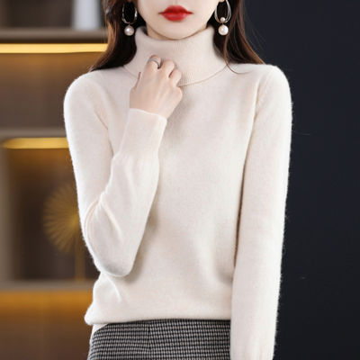 Maglia dolcevita da donna in cashmere di lusso - Elena