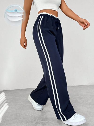 Dimphy | Pantaloni dritti eleganti a vita alta